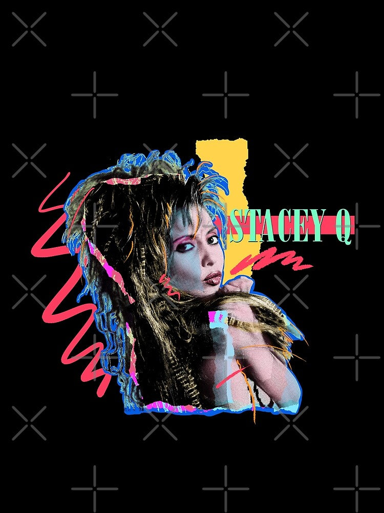 STACEY 80S STYLE COLORS BLACK BACKGROUND by DiscoDiscoMx T-Shirts, Hoodie, Sweatshirt | BlankRebels.com (Image 2)