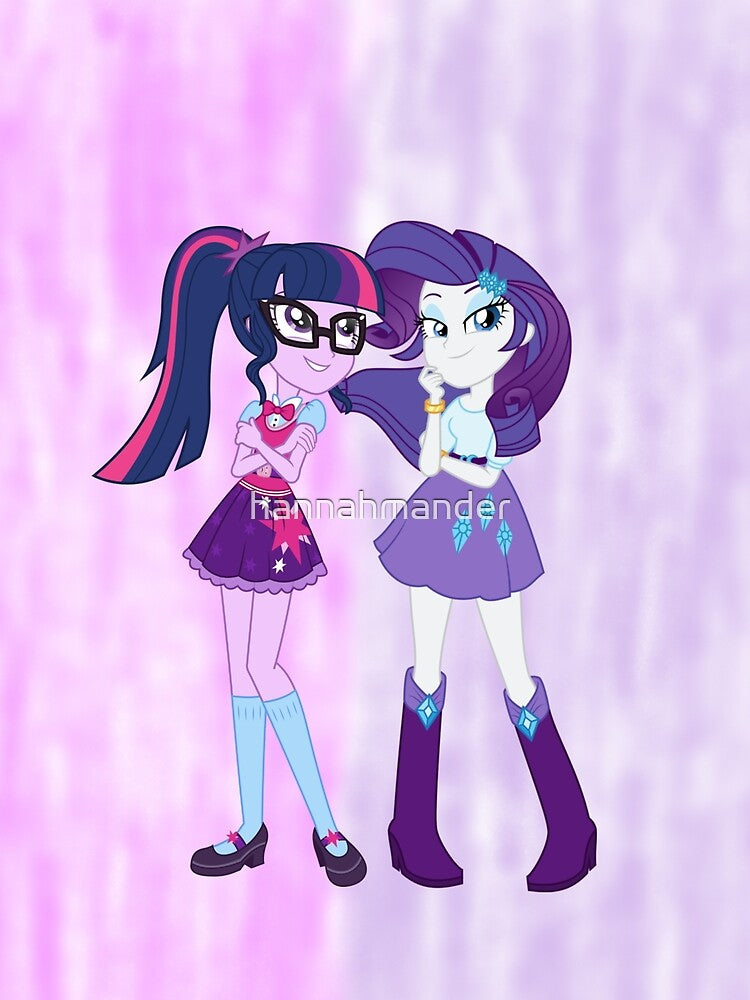 Rarity and Twilight Sparkle by hannahmander T-Shirts, Hoodie, Sweatshirt | BlankRebels.com (Image 2)