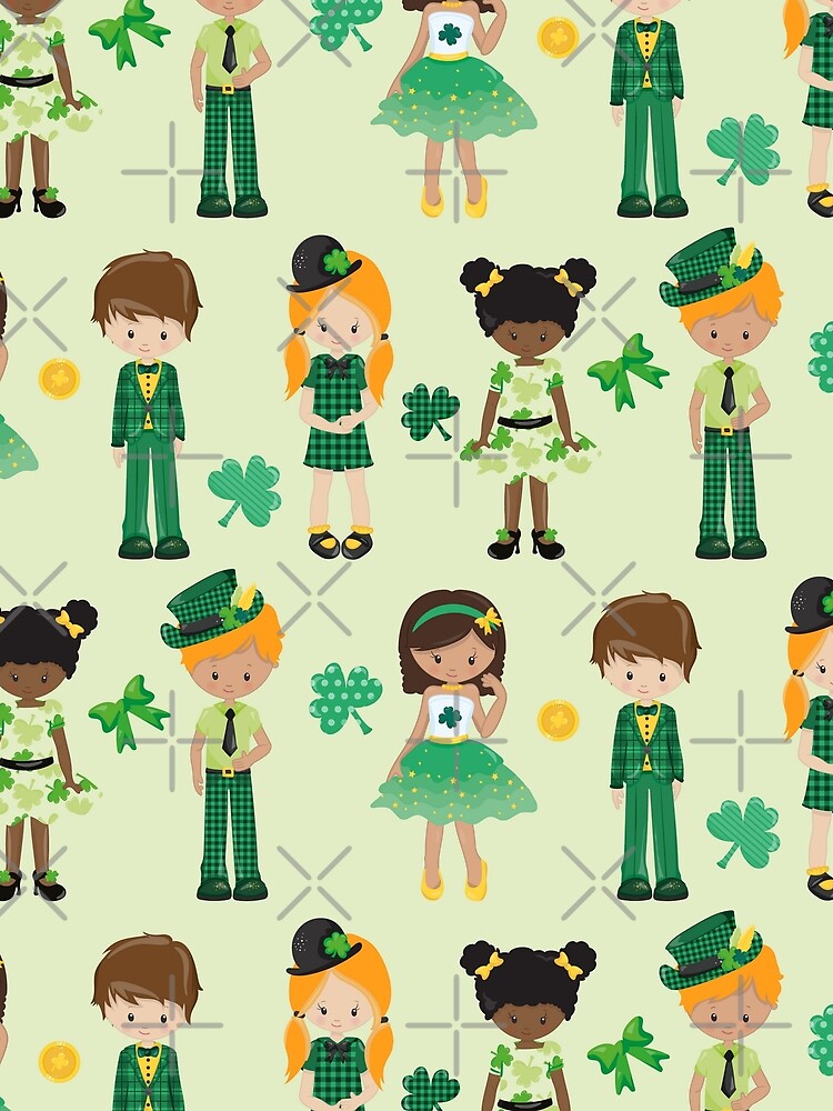 Cute Boys and Girls Irish St Patrick's Day by ILLYL Creatives T-Shirts, Hoodie, Sweatshirt | BlankRebels.com (Image 2)