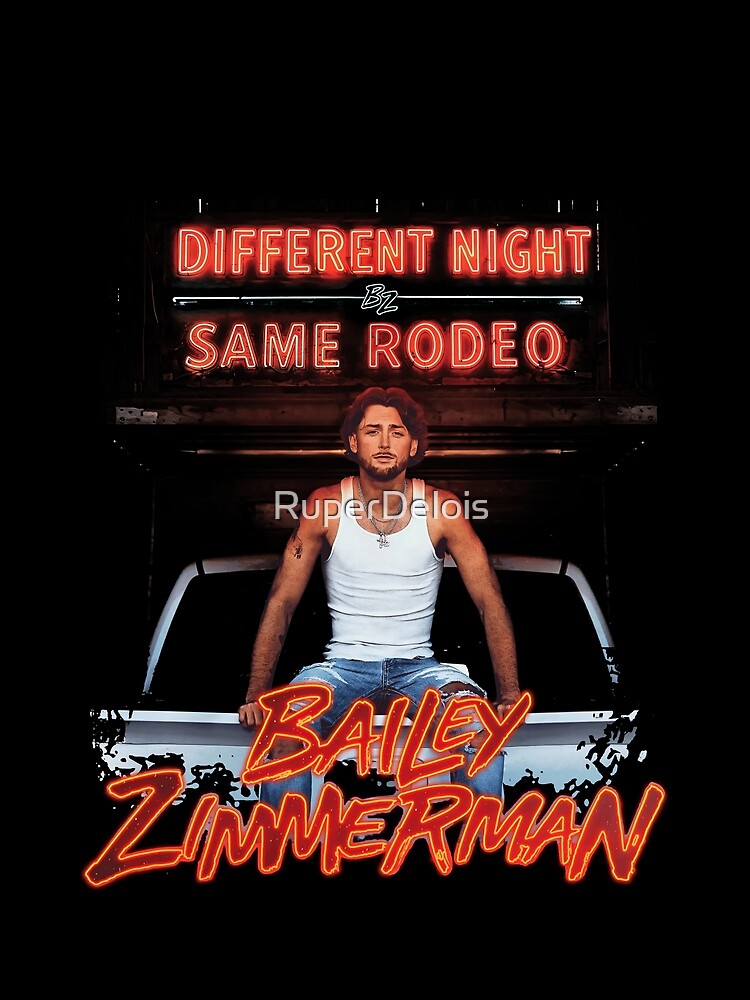 Different Night Same Rodeo Shirt, Country Music, Bailey Zimmerman Tour 2026 by RuperDelois