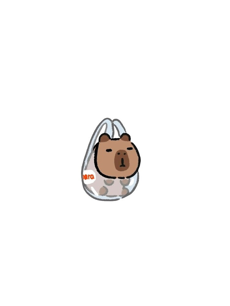 Capybara in a Bag – Funny Cute Capybara by Ruchixa T-Shirts, Hoodie, Sweatshirt | BlankRebels.com (Image 2)
