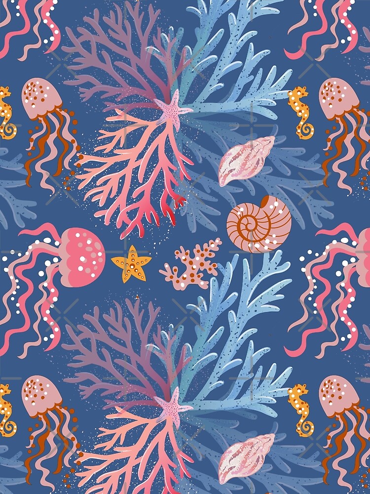 Coral Reef Pattern by virilamissa T-Shirts, Hoodie, Sweatshirt | BlankRebels.com (Image 2)