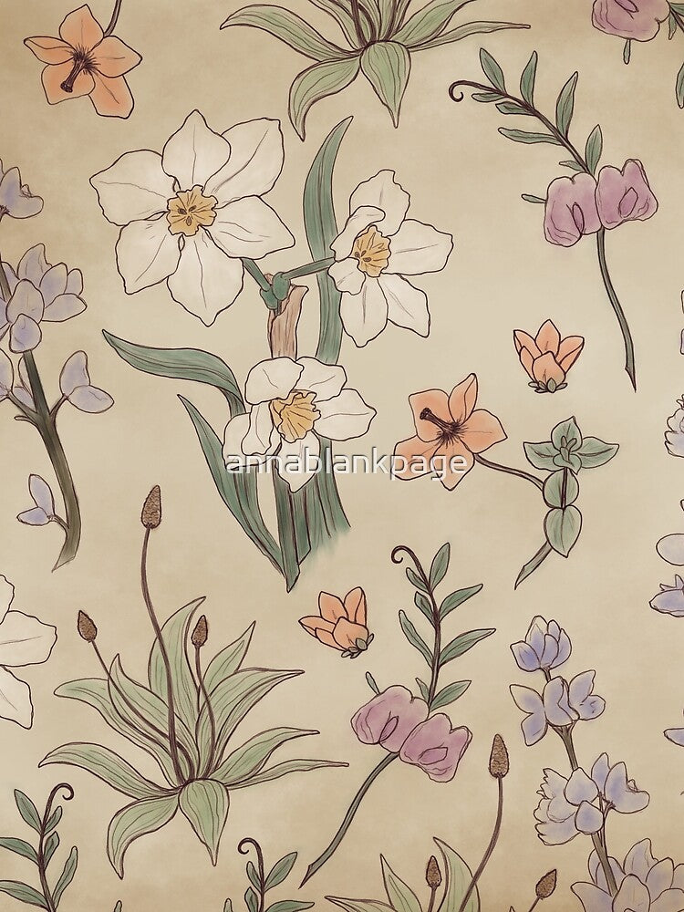Floral Sketch by annablankpage T-Shirts, Hoodie, Sweatshirt | BlankRebels.com (Image 2)