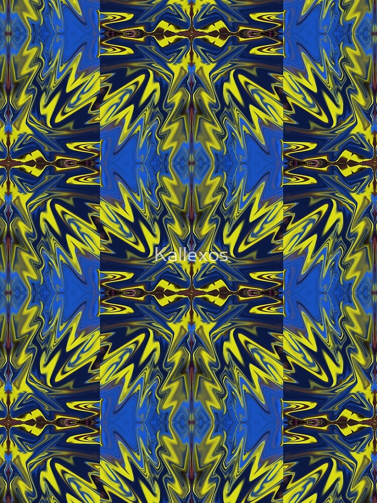 Kallexos-Design- Yellow in Blue Star- Hippie Fantasy Design by Kallexos T-Shirts, Hoodie, Sweatshirt (Image 2)