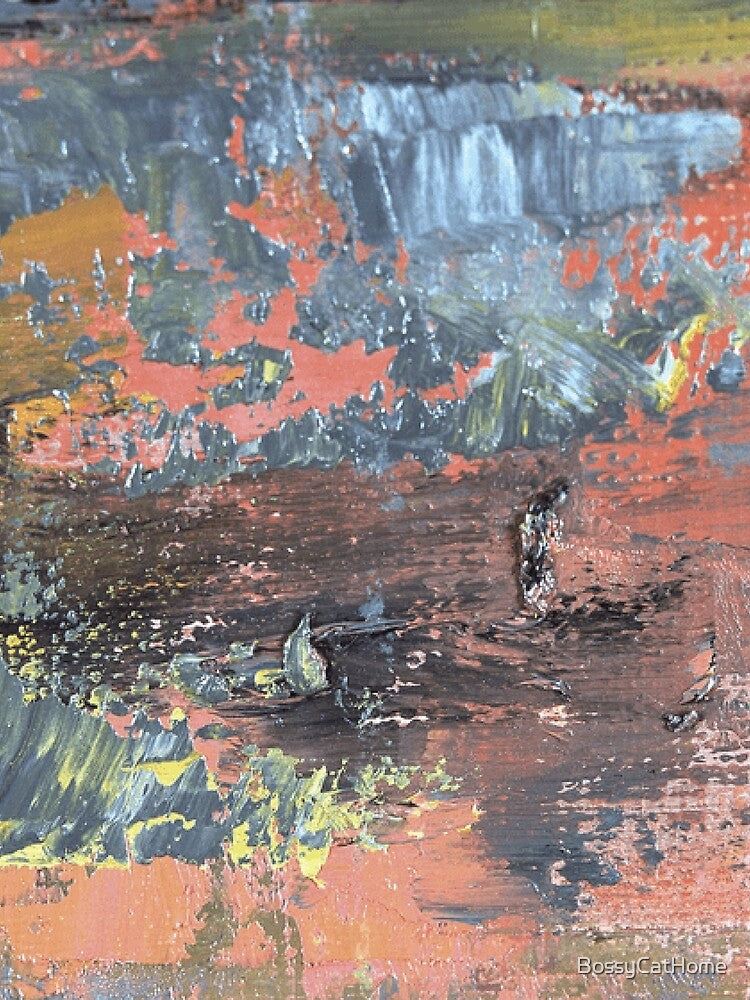 Oops, I Spilled The Paint On Concrete-Industrial Vintage Painting by Unknown Artist by BossyCatHome T-Shirts,... (Image 2)