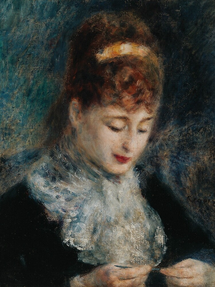 Woman Crocheting (Femme faisant du crochet) (c. 1877) Renoir by apopofbeauty T-Shirts, Hoodie, Sweatshirt (Image 2)