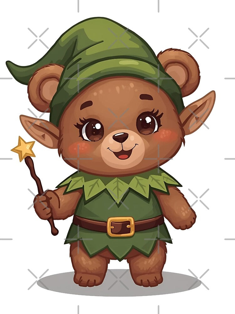 Dwarf with magic wand in the fairytale forest by SimonsDesignArt T-Shirts, Hoodie, Sweatshirt | BlankRebels.com (Image 2)