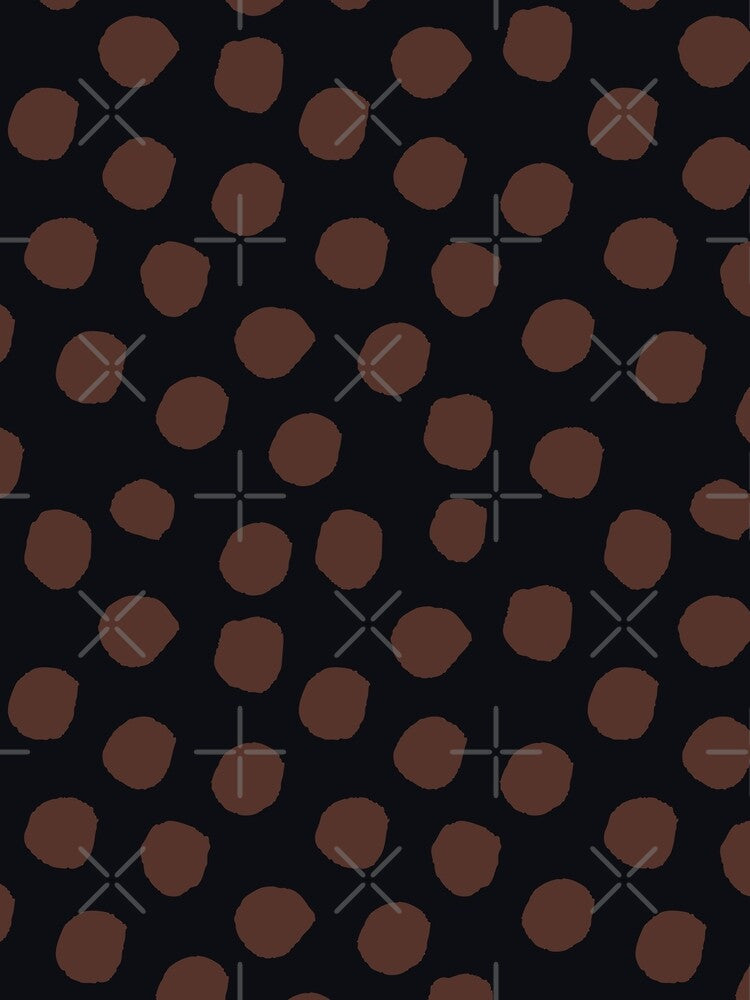 dark academia organic dots pattern in brown and black by neopop T-Shirts, Hoodie, Sweatshirt | BlankRebels.com (Image 2)