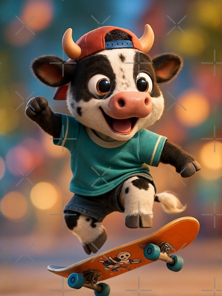 Skater Nguni Cattle Cow 2 by Sillytoe T-Shirts, Hoodie, Sweatshirt | BlankRebels.com (Image 2)