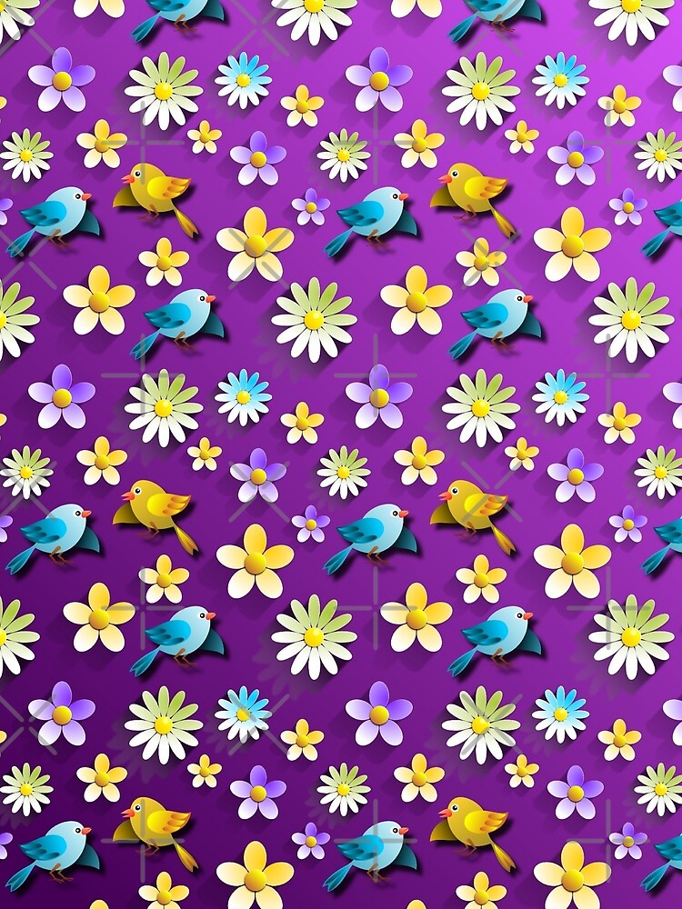 Purple Floral by FantasySkyArt T-Shirts, Hoodie, Sweatshirt | BlankRebels.com (Image 2)