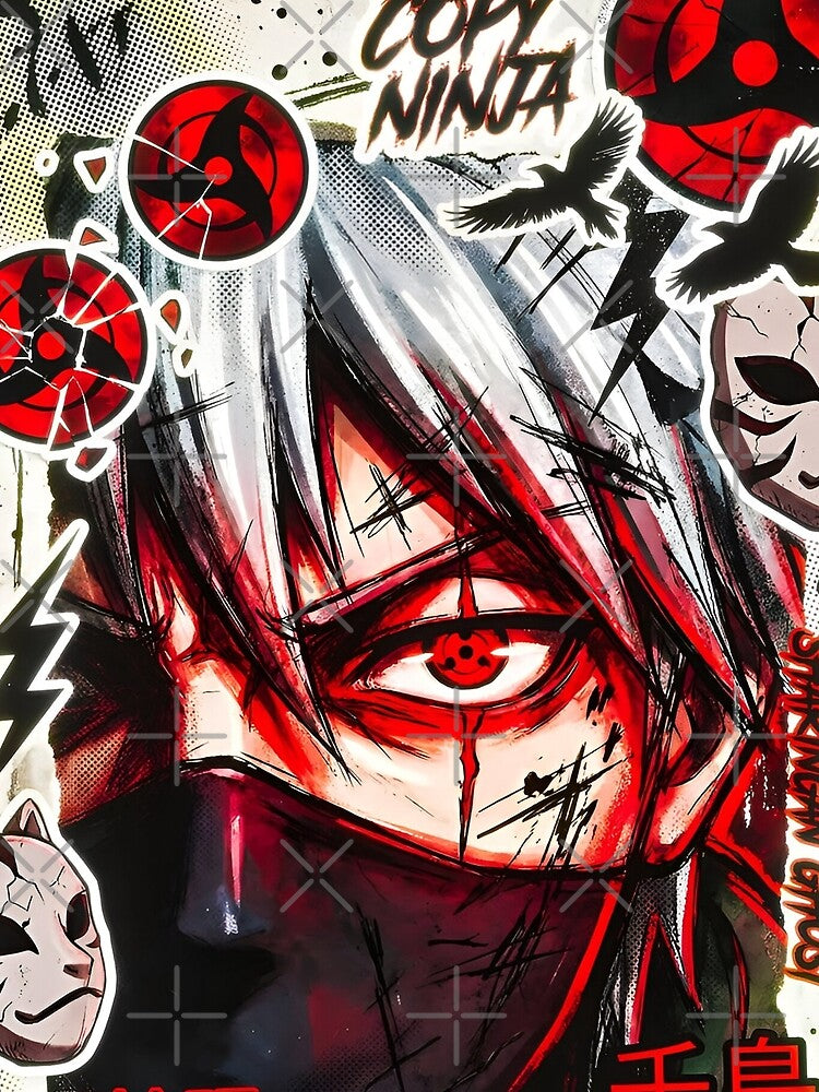 Red Eye Ninja Warrior – Lightning God Anime Shinobi Art by Dyan4