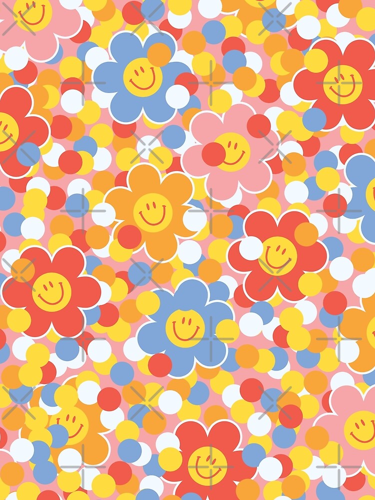 Happy Harajuku Flowers 3 by art-by-gui T-Shirts, Hoodie, Sweatshirt | BlankRebels.com (Image 2)