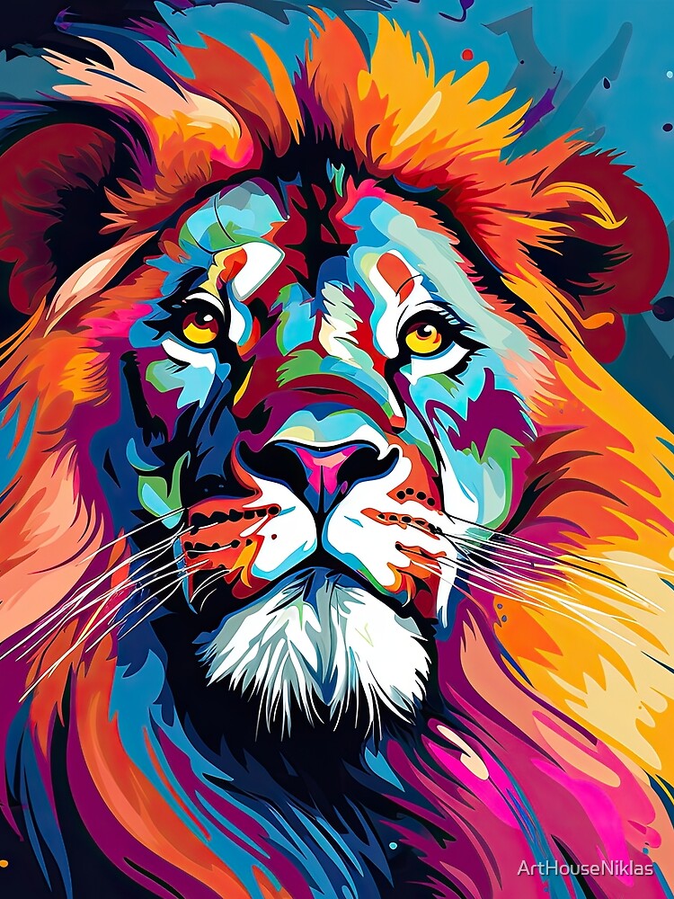 Pop art lion by ArtHouseNiklas
