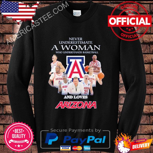 Funny never underestimate a woman who understands basketball and Arizona Wildcats 2023 shirt