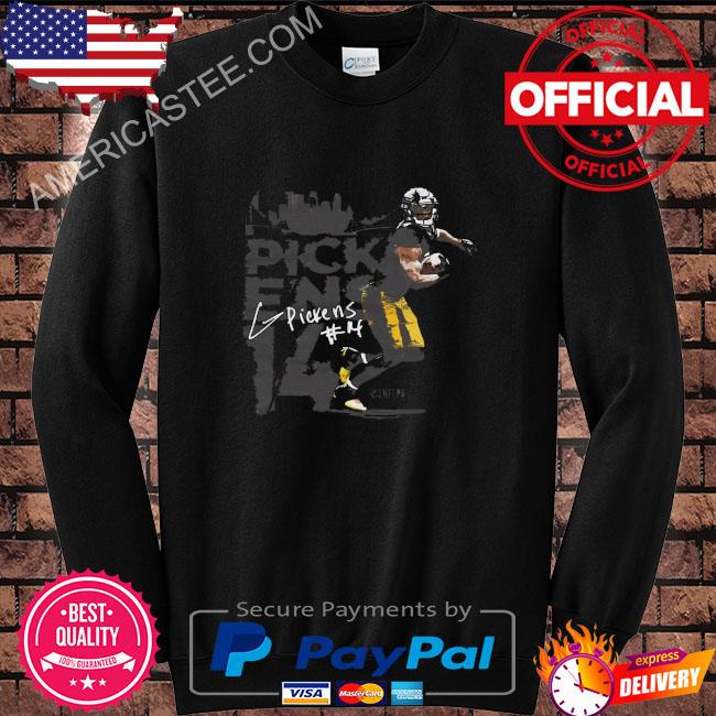 George pickens Pittsburgh player name signature shirt