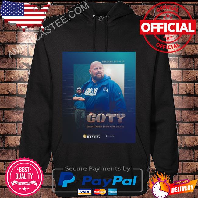 Giants head coach Brian Daboll Wins Coach of the year Shirt