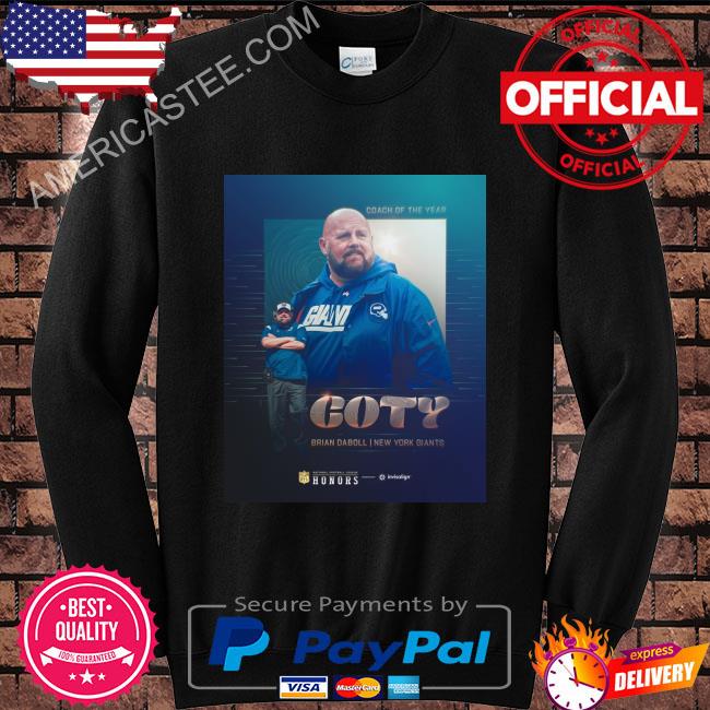 Giants head coach Brian Daboll Wins Coach of the year Shirt