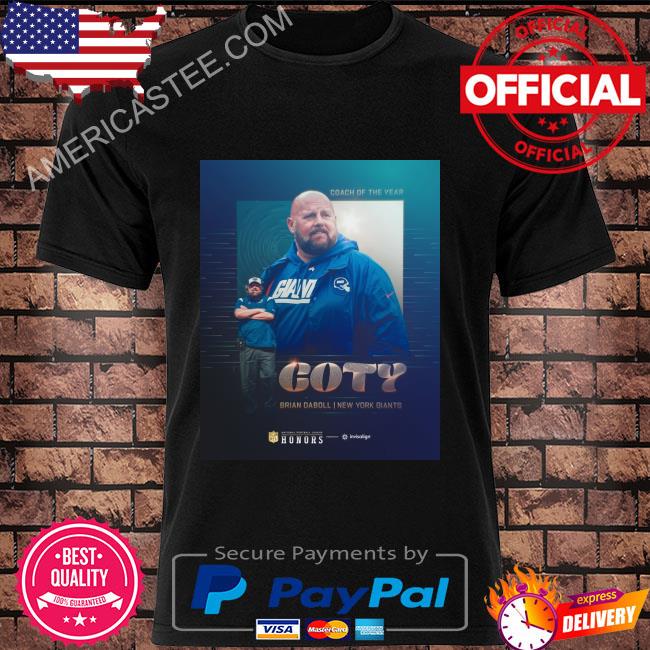 Giants head coach Brian Daboll Wins Coach of the year Shirt