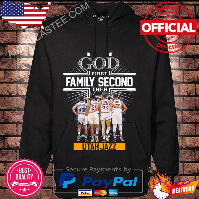 God first family second then Utah Jazz signatures 2023 shirt
