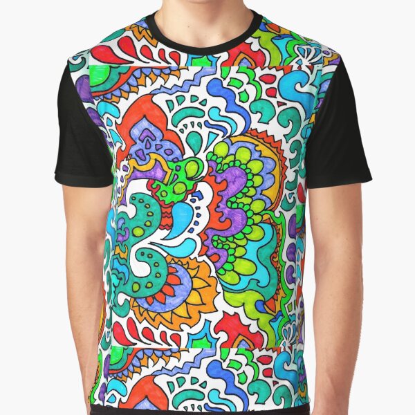 Colorful Bubbly Sun Doodle by Hannah Staab T-Shirts, Hoodie, Sweatshirt | BlankRebels.com (Image 1)