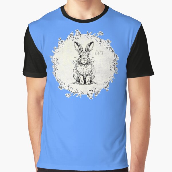 Vintage Style Sketch Of Rabbit by suewen T-Shirts, Hoodie, Sweatshirt | BlankRebels.com (Image 1)