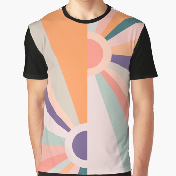 Offset Retro Sunset Rainbow 7 by MaryJaneRC T-Shirts, Hoodie, Sweatshirt | BlankRebels.com (Image 1)