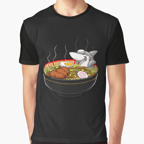 Shark Ramen Bath Japanese Instant Noodle Foodie by Bendthetrend T-Shirts, Hoodie, Sweatshirt | BlankRebels.com (Image 1)