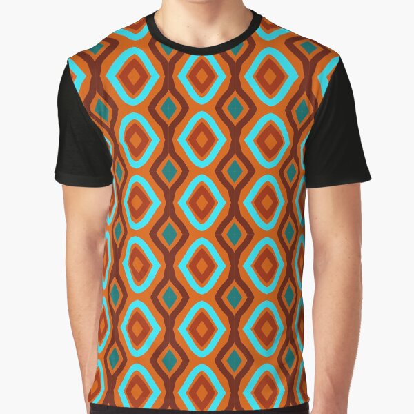 Ethnic Retro Diamond Pattern Print by aprilsims