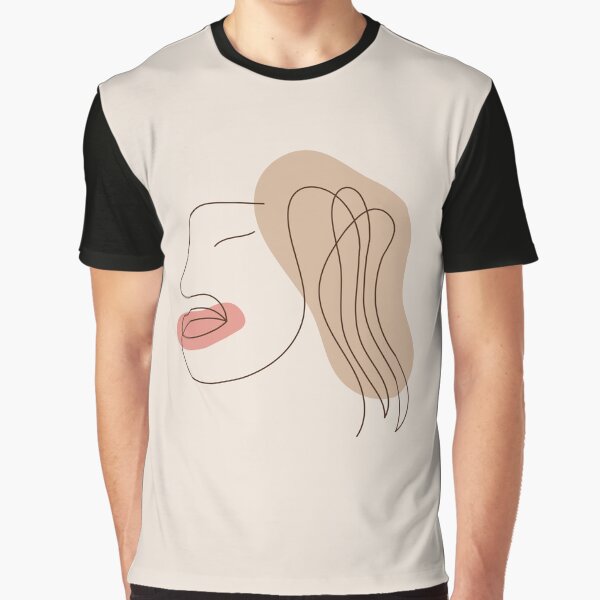 Minimal line art woman face by NazarliNigar T-Shirts, Hoodie, Sweatshirt | BlankRebels.com (Image 1)