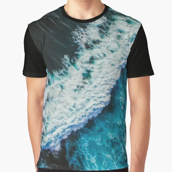 Turquoise Ocean Waves by StarsForgers T-Shirts, Hoodie, Sweatshirt | BlankRebels.com (Image 1)