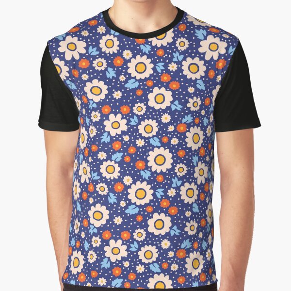Floral Blue Daisy Floral Flowers by mythandframe T-Shirts, Hoodie, Sweatshirt | BlankRebels.com (Image 1)