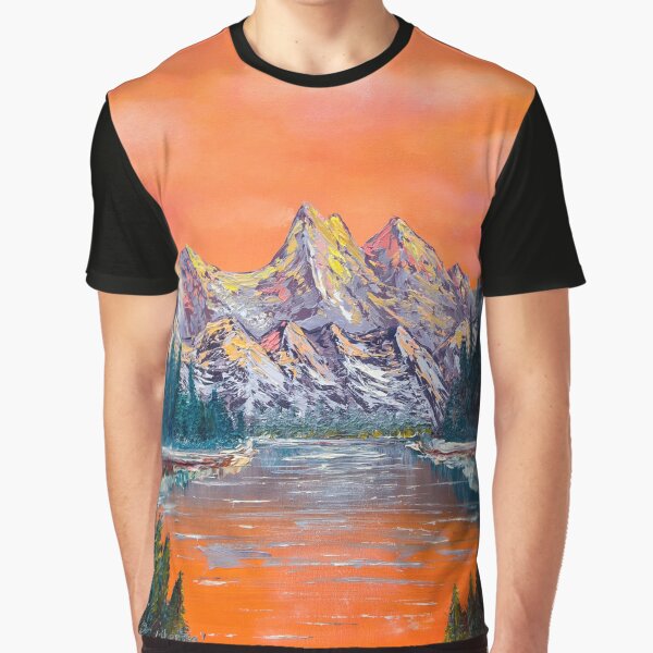 Mountains landscape at sunset by NinoPonditerra T-Shirts, Hoodie, Sweatshirt | BlankRebels.com (Image 1)