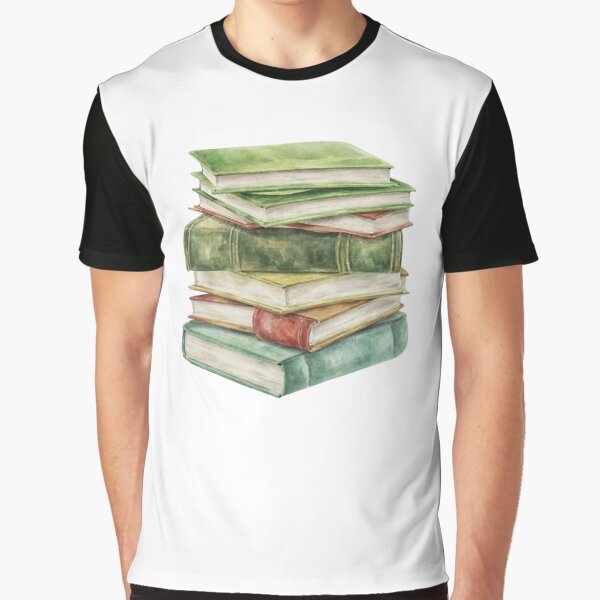 Watercolor Hand Painted Books Lover by sadedream T-Shirts, Hoodie, Sweatshirt | BlankRebels.com (Image 1)