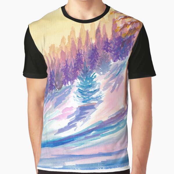Late Afternoon Sun in Romantic Winter Forest by artshop77 T-Shirts, Hoodie, Sweatshirt | BlankRebels.com (Image 1)