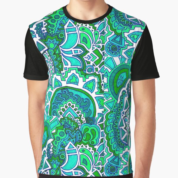 Green Sun Doodle by Hannah Staab T-Shirts, Hoodie, Sweatshirt | BlankRebels.com (Image 1)