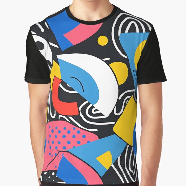 Colorful 90s pattern by FrostyFrisby T-Shirts, Hoodie, Sweatshirt | BlankRebels.com (Image 1)