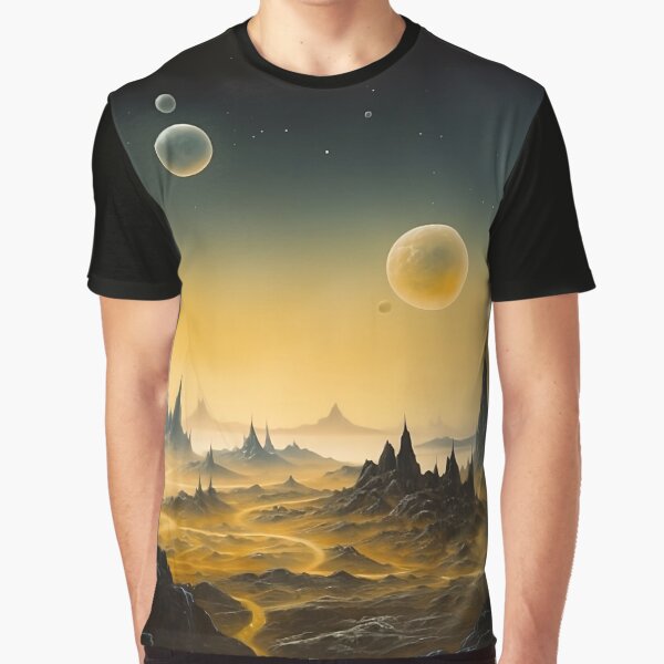 Bubbles in Space on Foreign Land - Digital Art by SnoopyTF T-Shirts, Hoodie, Sweatshirt | BlankRebels.com (Image 1)