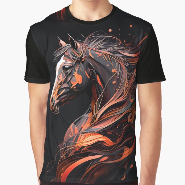 Arabian Horse Riding Abstract Art by WalldeMar T-Shirts, Hoodie, Sweatshirt | BlankRebels.com (Image 1)