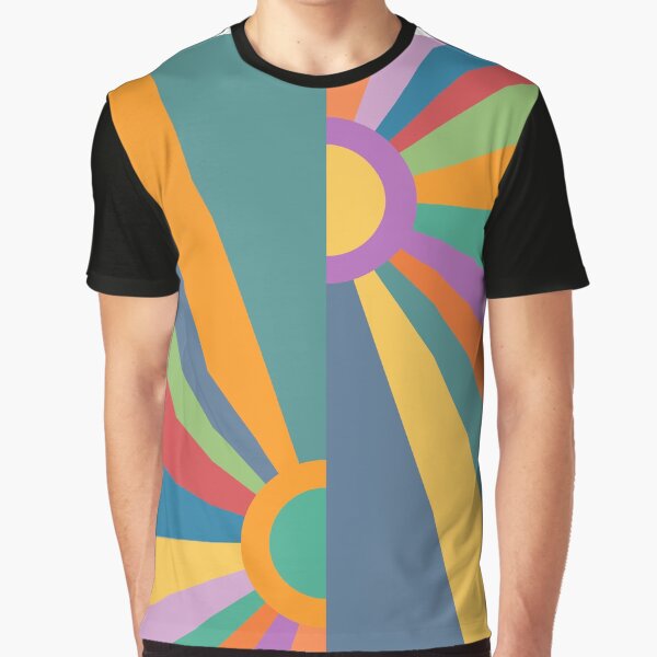 Offset Retro Sunset Rainbow 4 by MaryJaneRC T-Shirts, Hoodie, Sweatshirt | BlankRebels.com (Image 1)