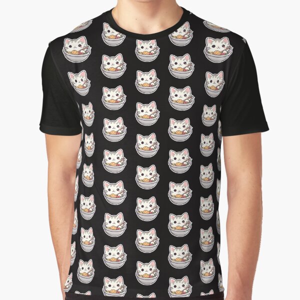 Cute Ramen Bowl Cat by FantasySoul T-Shirts, Hoodie, Sweatshirt | BlankRebels.com (Image 1)