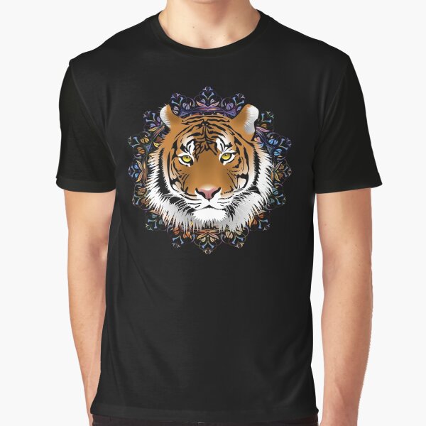 Tiger With Flowers Lunar New Year by The Sticker Place T-Shirts, Hoodie, Sweatshirt | BlankRebels.com (Image 1)