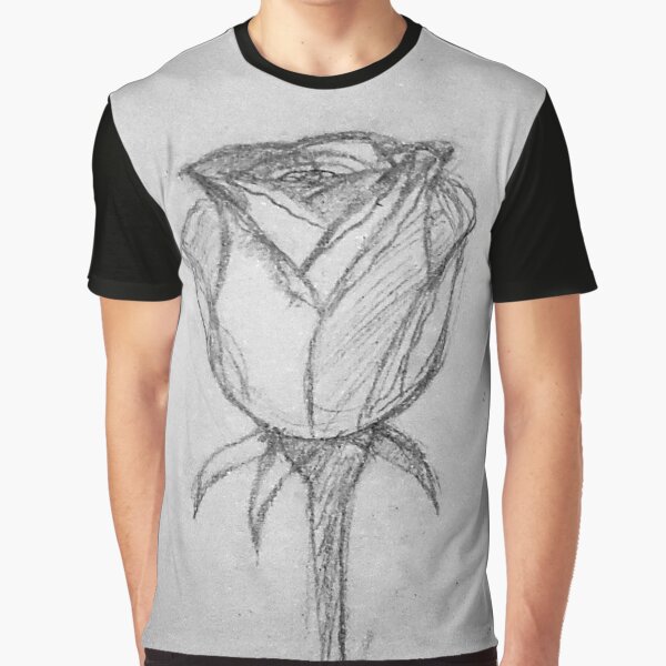 Vintage Rose Sketch by HomesvilleArt T-Shirts, Hoodie, Sweatshirt | BlankRebels.com (Image 1)