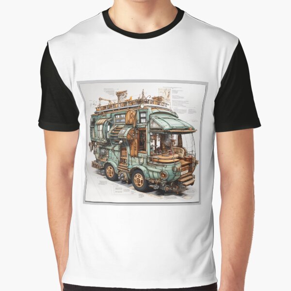 Camper design by our favorite inventor "ecologicos". by Josefbaillo T-Shirts, Hoodie, Sweatshirt | BlankRebels.com (Image 1)