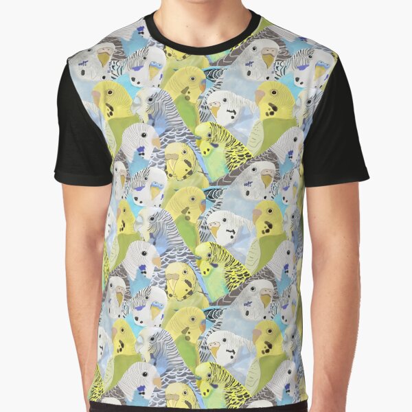 Budgie Parakeets by Amy Hadden T-Shirts, Hoodie, Sweatshirt | BlankRebels.com (Image 1)