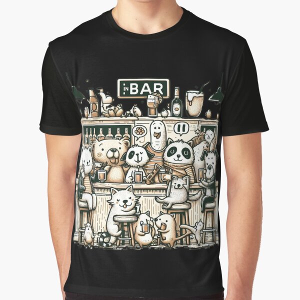 animal are hangout with friend in the bar at the night by MrBacust7101 T-Shirts, Hoodie, Sweatshirt (Image 1)