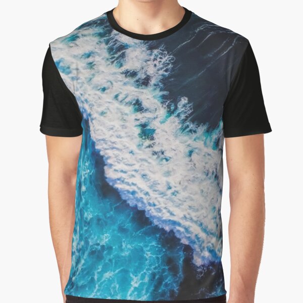 Blue Ocean Waves by StarsForgers T-Shirts, Hoodie, Sweatshirt | BlankRebels.com (Image 1)