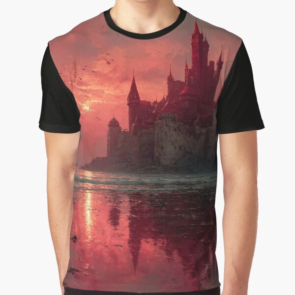 gothic castle in sunset by artsy artistry T-Shirts, Hoodie, Sweatshirt | BlankRebels.com (Image 1)