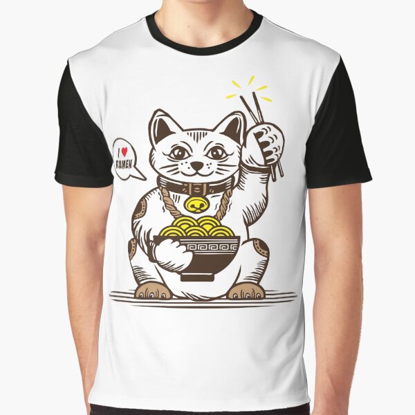 Maneki-neko Portion Of Ramen by Emil1993 T-Shirts, Hoodie, Sweatshirt | BlankRebels.com (Image 1)