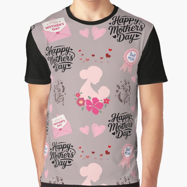 Happy Mother's Day Pattern by Kim_Seamless_Pattern T-Shirts, Hoodie, Sweatshirt | BlankRebels.com (Image 1)