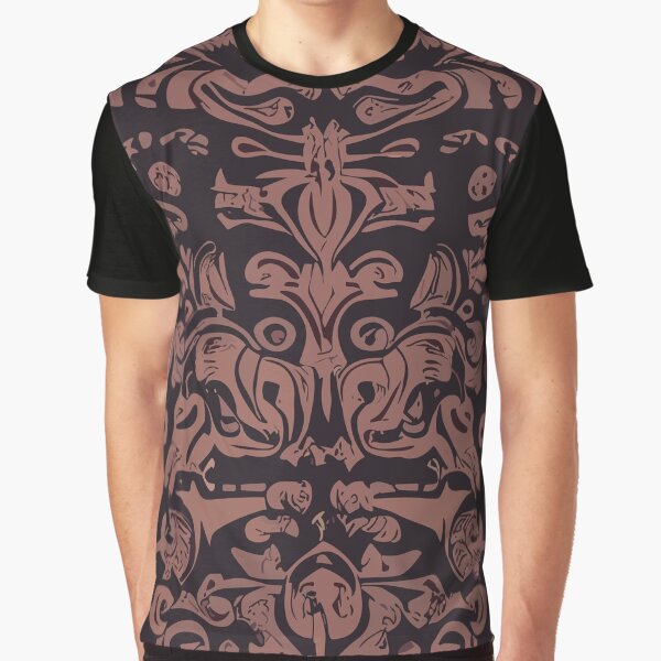 Grunge Brocade in Brown by SamJanner T-Shirts, Hoodie, Sweatshirt | BlankRebels.com (Image 1)